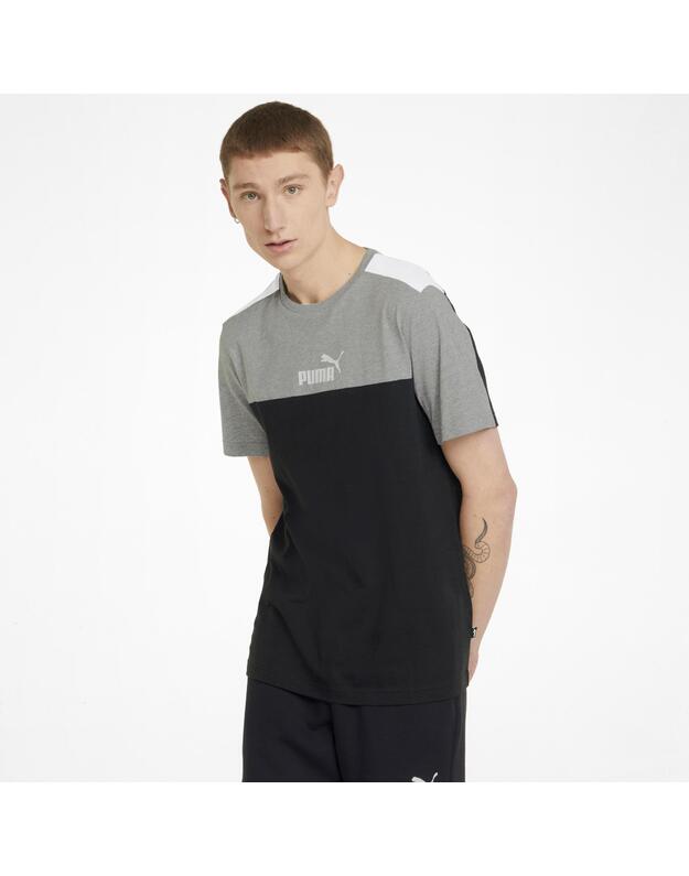 PUMA ESS+ Block Tee marškinėliai